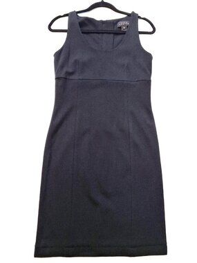 Pink Tartan Empire Princess Sheath Pencil Dress Size M Back Chrome Zipper Ponte